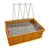 Plastic uncapping tray with stainless strainer (H - 200mm)
